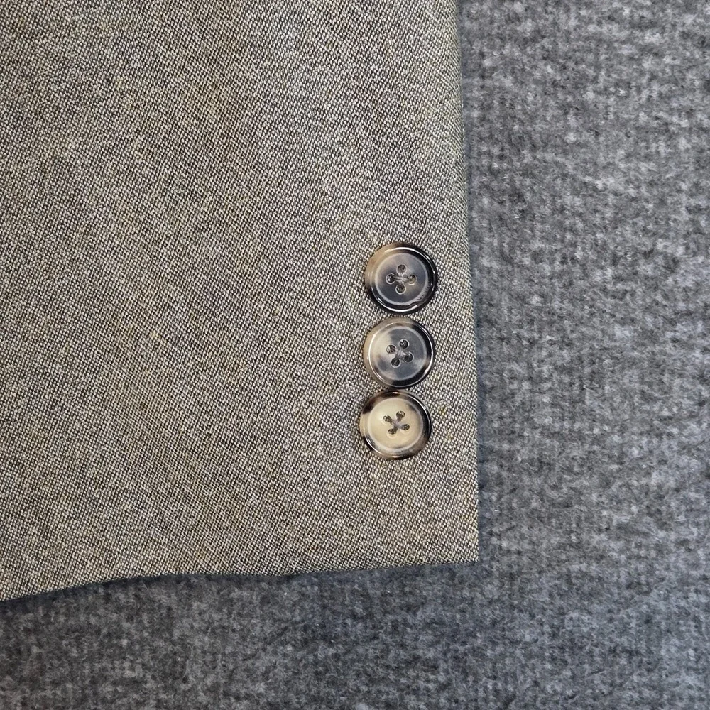 Hugo Boss Einstein Beta 42L Suit‎ 100% Virgin Wool Beige 3 Button Blazer Pants